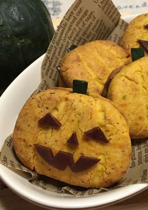 ハロウィン♡かぼちゃチョコサンドクッキー-レシピのメイン写真