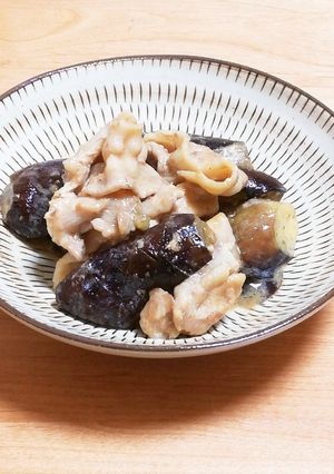 豚肉と茄子の胡麻ﾄﾞﾚｯｼﾝｸﾞ炒め-レシピのメイン写真