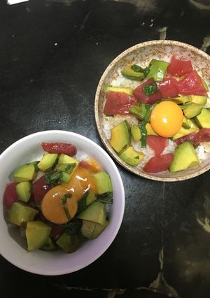 マグロアボカド丼-レシピのメイン写真