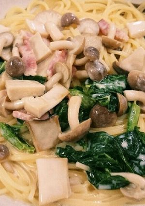 ☆ベーコンとキノコのクリームパスタ☆-レシピのメイン写真