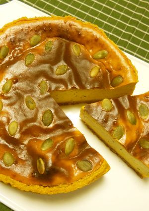 フープロで作るパンプキン・チーズケーキ☆-レシピのメイン写真