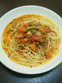 フレッシュトマトとツナのパスタ-レシピのメイン写真