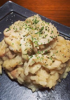 超簡単 舞茸と鶏肉のチーズリゾット-レシピのメイン写真