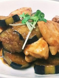 鶏むね肉となすのバターしょうゆ炒め-レシピのメイン写真
