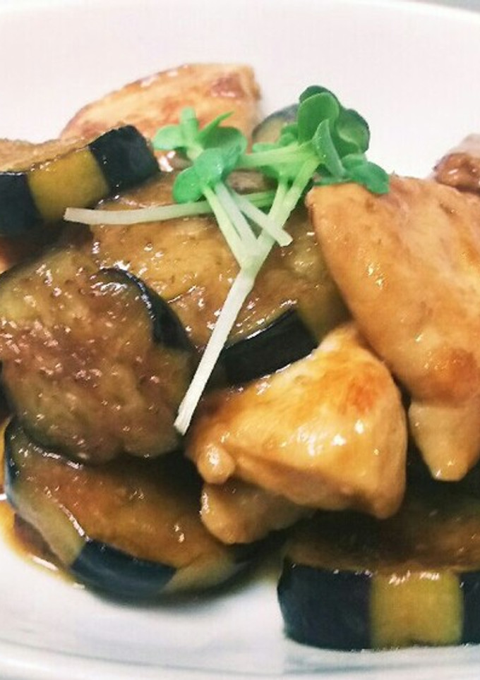 鶏むね肉となすのバターしょうゆ炒め-レシピのメイン写真