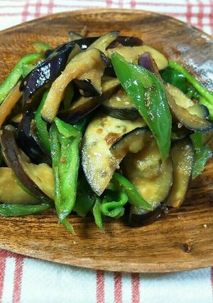簡単シンプル♪茄子とピーマンの味噌炒め-レシピのメイン写真