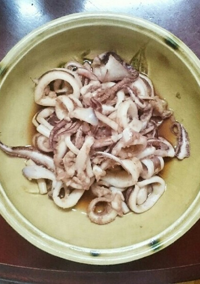 最速!簡単!分量覚えやすいイカの煮物-レシピのメイン写真