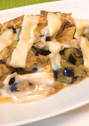 ツナ缶でナスとチーズのおつまみ-レシピのメイン写真