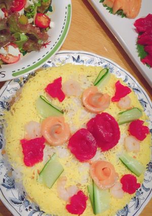 ケーキ押し寿司-レシピのメイン写真