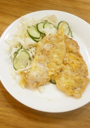 本ッ当～に衣は卵だけ！素朴な豚肉のピカタ-レシピのメイン写真