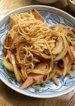 糖質0麺で・スパゲッティナポリタン-レシピのメイン写真