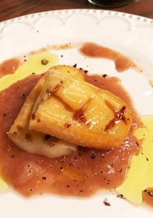 燻製にしたウォッシュチーズと無花果の前菜-レシピのメイン写真