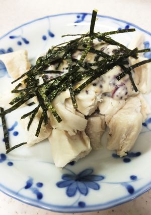 ササミのゆかりマヨネーズのせ-レシピのメイン写真