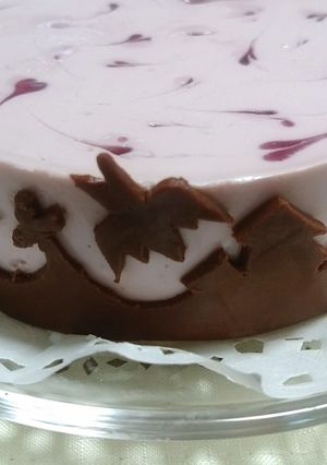 ハロウィンシルエットのレアチーズケーキ-レシピのメイン写真