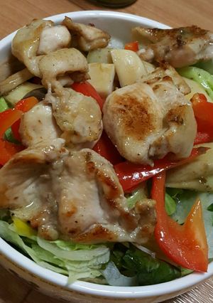 チキンのバジルドレッシングサラダ-レシピのメイン写真