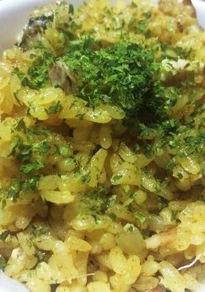 俺流！秋刀魚のカレー炊き込みご飯-レシピのメイン写真
