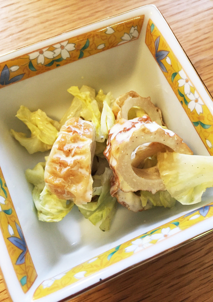 【和え物】ちくわとキャベツのマヨカレー-レシピのメイン写真