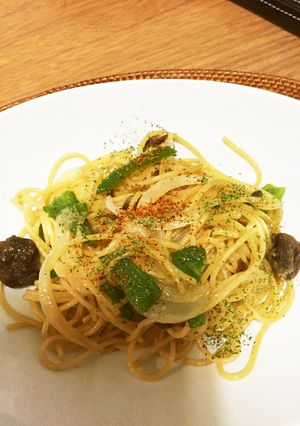 砂ずりとピーマンの和風パスタ-レシピのメイン写真