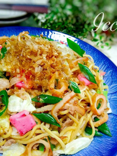 簡単ランチ♪お酢でサッパリ焼きちゃんぽん-レシピのメイン写真