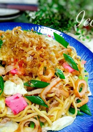 簡単ランチ♪お酢でサッパリ焼きちゃんぽん-レシピのメイン写真