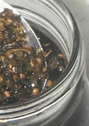 赤シソの実の醤油漬け-レシピのメイン写真
