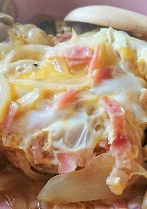 簡単ヘルシー！しめじとベーコンの卵丼-レシピのメイン写真