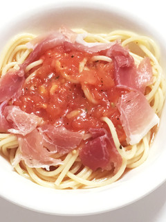 生ハムとトマトの冷製パスタ-レシピのメイン写真