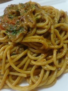 残ったカレーでチーズカレーパスタ♪-レシピのメイン写真