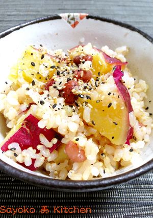 ほっくり♡さつまいもの玄米炊き込み御飯-レシピのメイン写真