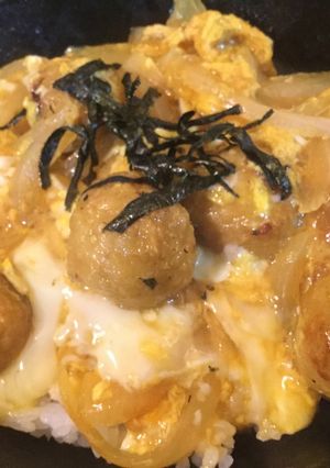 つくねで親子丼-レシピのメイン写真