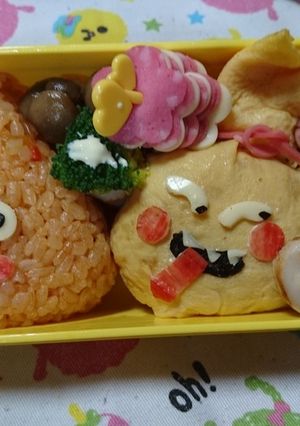 キャラ弁 ドラクエ スライム おどる宝石-レシピのメイン写真