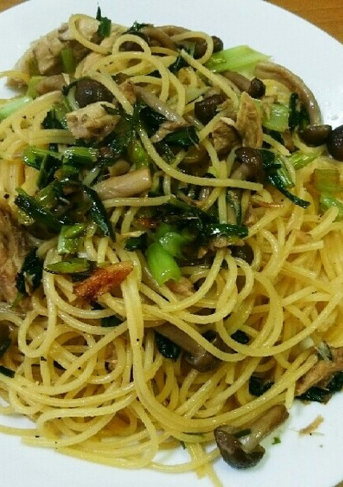 簡単☆サバ缶としめじの和風パスタ-レシピのメイン写真