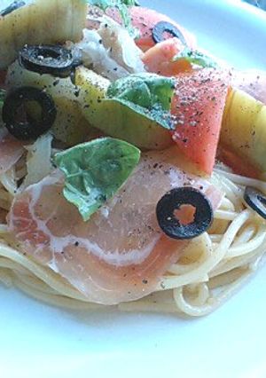 生ハムの冷製パスタ-レシピのメイン写真
