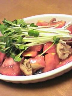 たことトマトののバルサミコにんにくサラダ-レシピのメイン写真