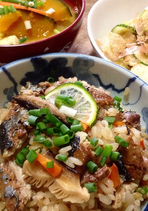 さんまde炊き込みご飯-レシピのメイン写真