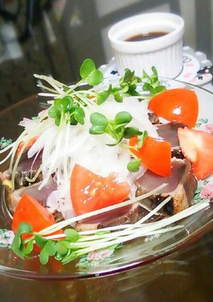 洋風☆カツオのたたき～オレンジソース～-レシピのメイン写真