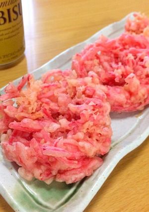 簡単！紅生姜天ぷら かき揚げ-レシピのメイン写真