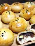 こしあんと栗入りのあんぱん