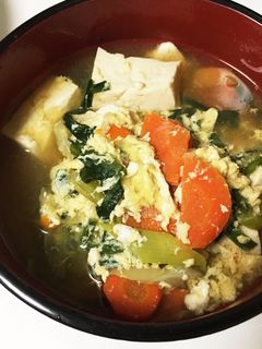 風邪にも打ち勝つ!野菜たっぷり生姜スープ-レシピのメイン写真