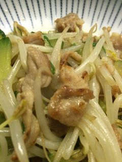 豚肉キュウリもやし炒め☆中華風 簡単-レシピのメイン写真