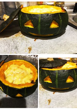 かぼちゃ丸ごとグラタン-レシピのメイン写真