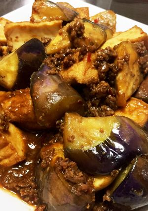 茄子と厚揚げの肉味噌炒め 簡単で美味しい-レシピのメイン写真