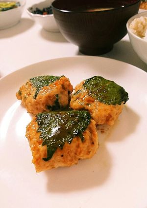 大葉巻きチーズ鶏くつね-レシピのメイン写真