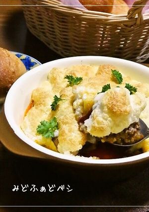 チーズとろける✿ふわしゅわミートオムレツ-レシピのメイン写真