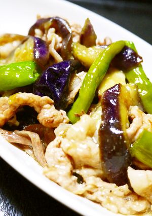 豚こま･なす･甘長ししとうの照り焼きだれ-レシピのメイン写真