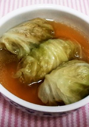 手軽で簡単！ロールキャベツコンソメ味-レシピのメイン写真