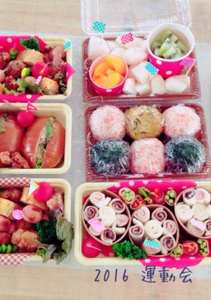 2016 運動会お弁当 片付け楽チン！-レシピのメイン写真