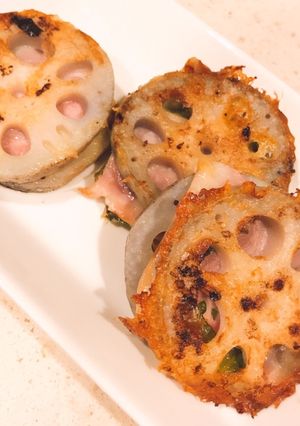簡単！調味料なし！蓮根ベーコンしそチーズ-レシピのメイン写真