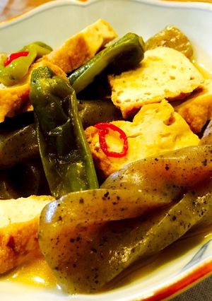 ししとうと厚揚げのピリ辛古風煮-レシピのメイン写真