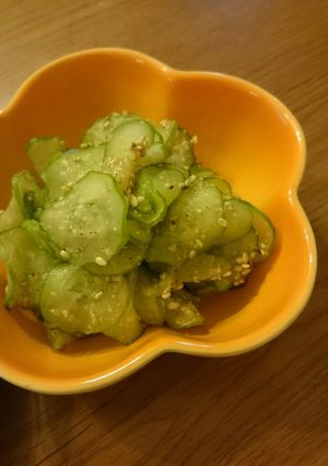 ごま3種☆きゅうりのごま、ごま、ごま和え-レシピのメイン写真